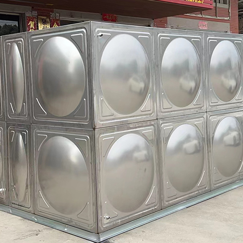 Prefabricated 304 stainless steel water tank, square fire water tank equipment manufacturer, combine