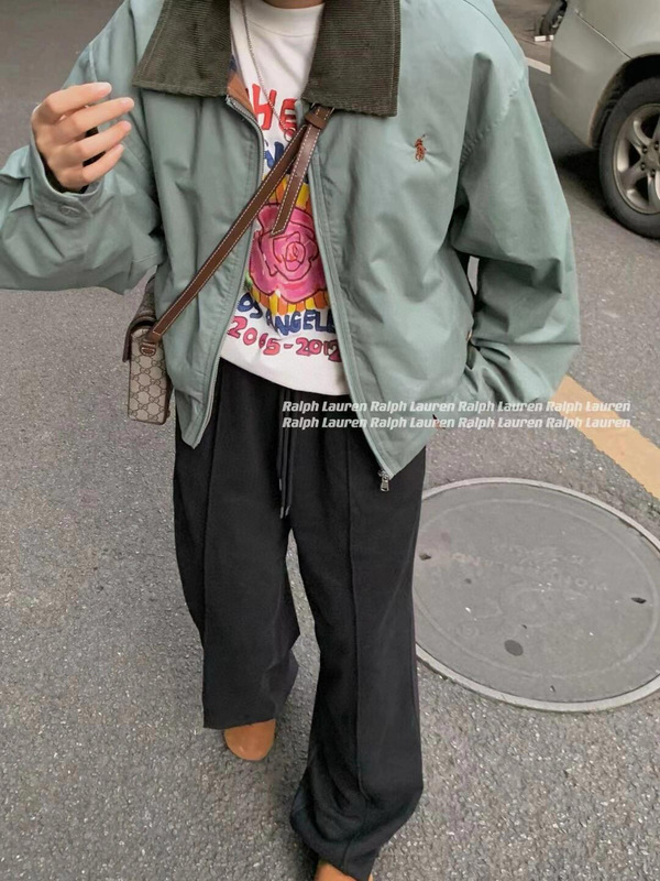 Ralph Lauren拉夫劳伦小马标刺绣美式复古四色校园风翻领夹克外套|undefined
