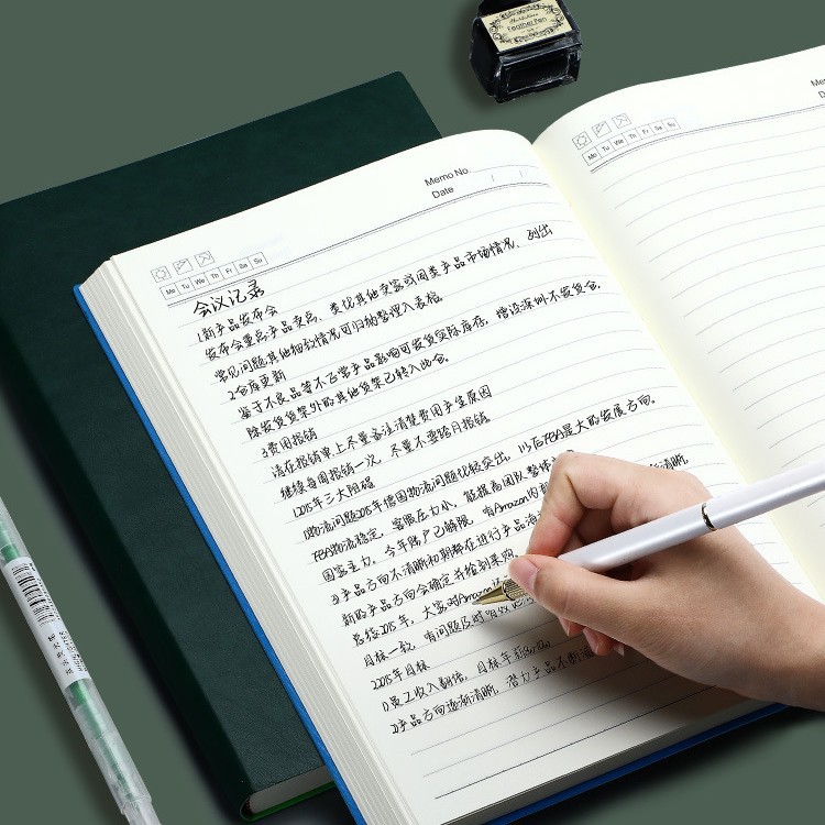 A5加厚记事本笔记本子简约ins风日记本办公会议记录本加厚工作本|undefined