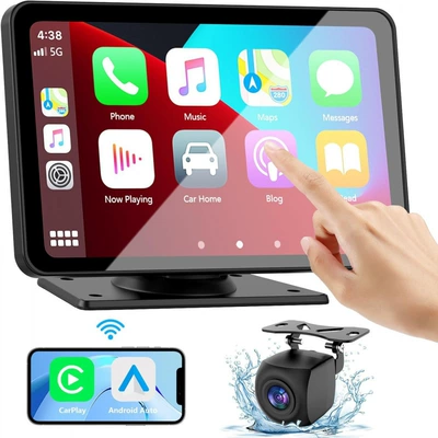 Simsiz CarPlay və Android Auto Portable Car Bluetooth Mp5