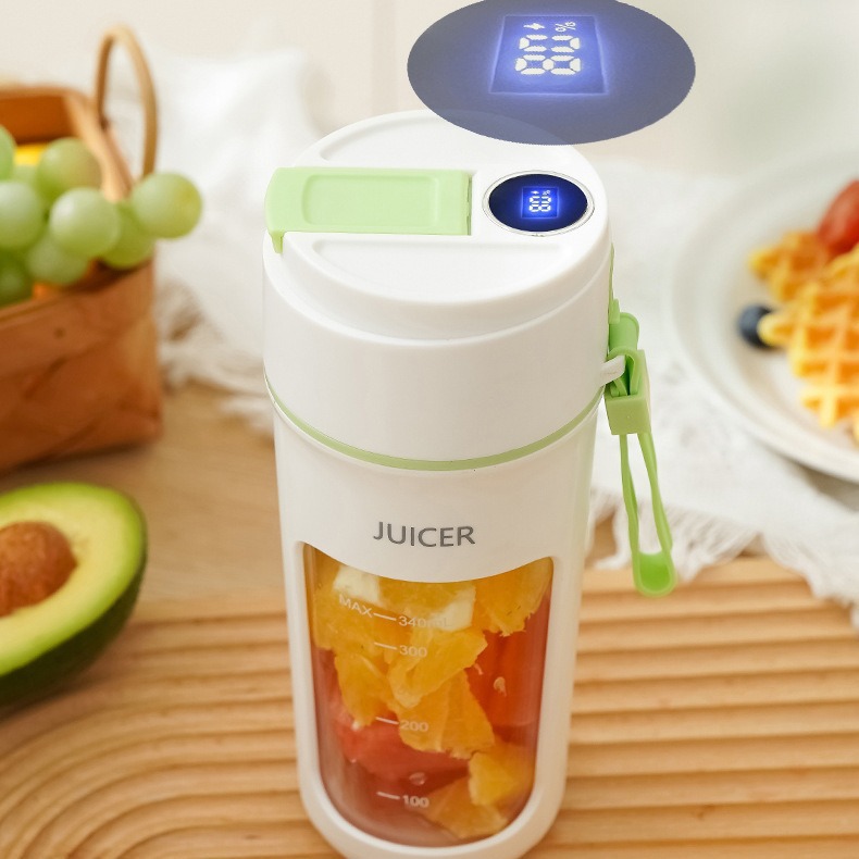 Digital Display New Juicer Household Small Portable Fruit Juicer Cup Outdoor Multi-Function Electric Juicer
