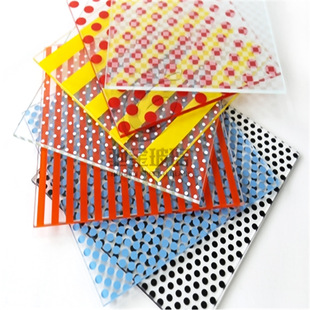 Factory Direct Digital Printing Glass with Colorful Glaze Glass High Temperature Spray Painting Art Glass