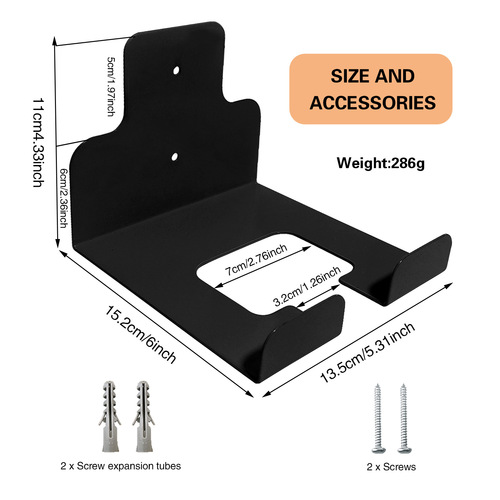 Cross-border Garden Electric Tool Weed Trimmer Wall-mounted Lawn Mower Bracket Garage Storage Metal Organizational Rack