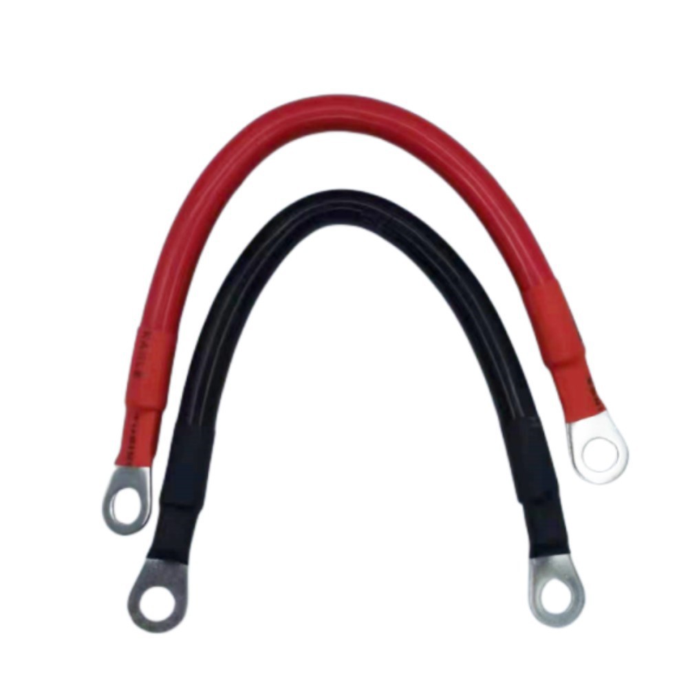 Línea de conexión de la batería del coche negrita Cable de núcleo de cobre línea de conexión de la batería accesorios solares cable serie línea