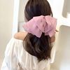 Advanced big hairpins, crab pin with bow, hair accessory, hairgrip, internet celebrity, 2022 collection, high-end