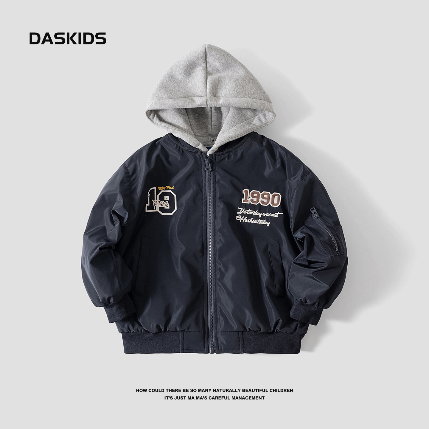 Hombres de invierno americano impermeable con capuchón de béisbol de algodón 2025 nuevo niño de algodón engrosado abrigo caliente