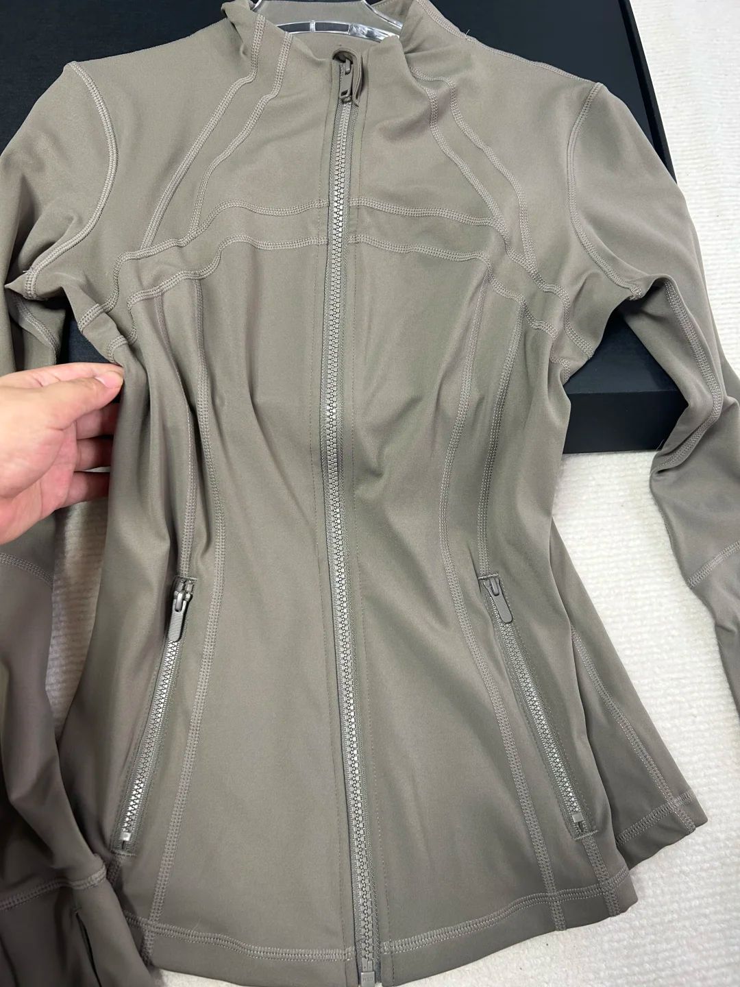 Nomadic gray stand collar jacket