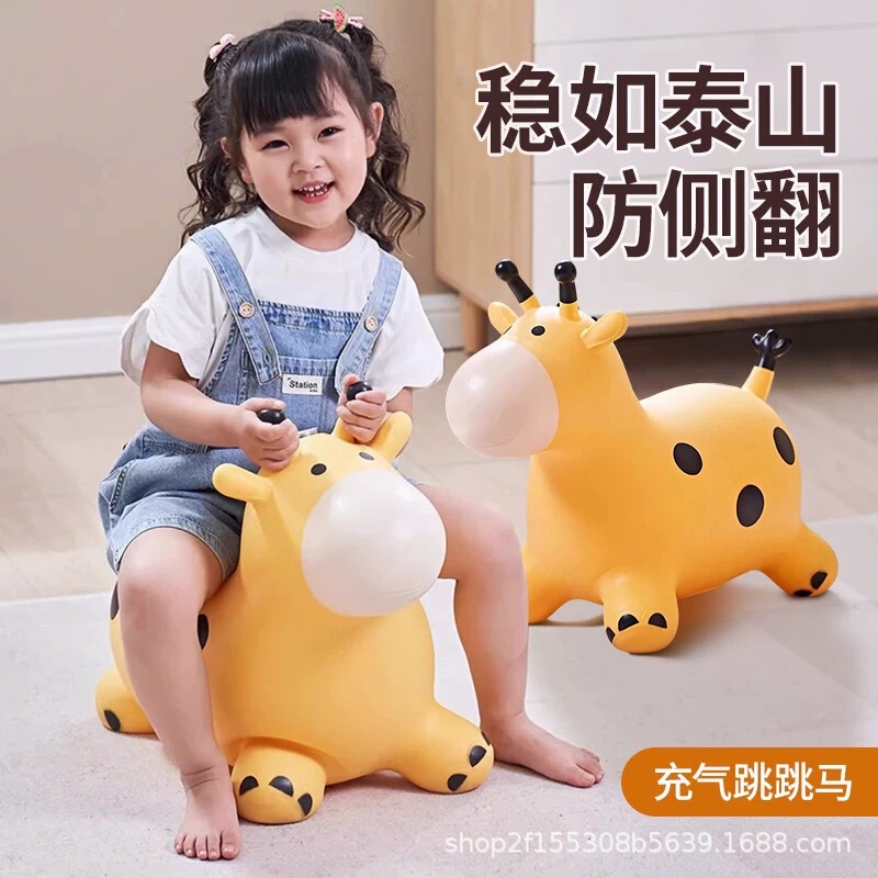 Inflatable Jumping Horse, Anti-Fall Riding Toy for Babies, Large Rocking Horse for Children, Early Education Toy, Suitable for Adults to Ride, Rocking Deer Inflatable Jumping Horse, Anti-Fall Riding Toy for Babies, Large Rocking Horse for Children, Early Education Toy, Suitable for Adults to Ride, Rocking Deer