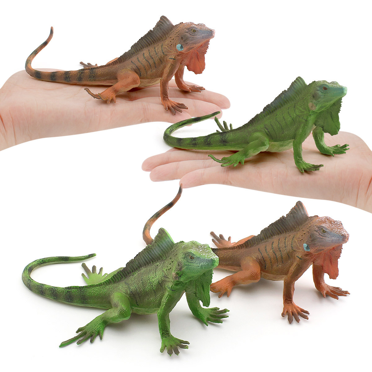 Transfronterizo amazonas simulación desierto anfibio lagarto gigante lagarto camaleón traje sólido decoración estática juguete