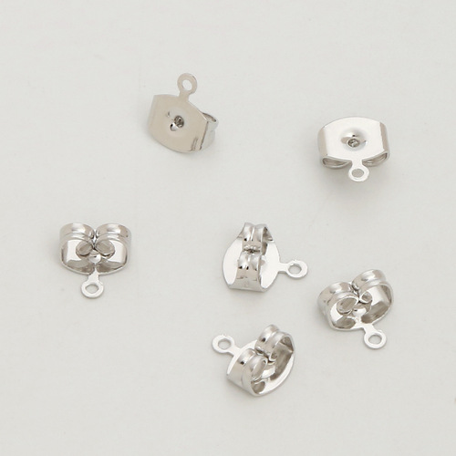 18K real gold plated copper bullet ear plug butterfly earplugs hypoallergenic color-preserving earplugs wholesale ear acupuncture accessories ear caps