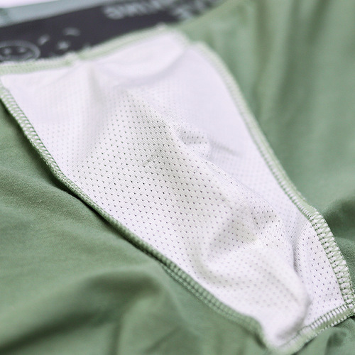 Solid color cotton boxer men's boxer briefs wholesale low waist trendy underwear men's boxer briefs