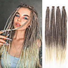 クロスボーダー Amazon ヨーロッパとアメリカの女性用ドレッドヘアウィッグ化学繊維かぎ針編みヘアドレッドロック 24 インチヒップホップレゲエダーティ