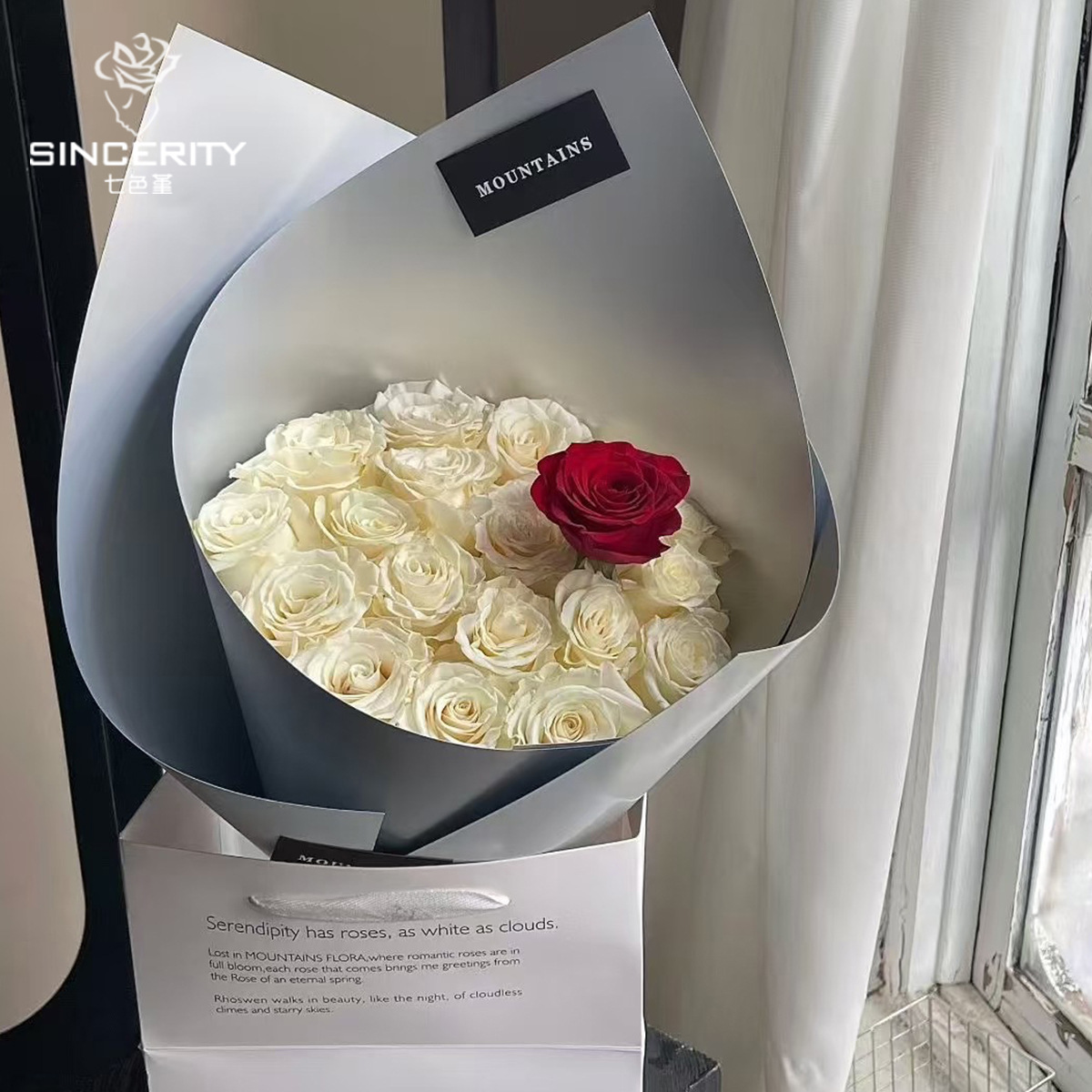 Importación de siete colores cordier gruesa impermeable doble cara cubierta de plata mate modelado cartón flor flor flor de embalaje flor tienda de flores