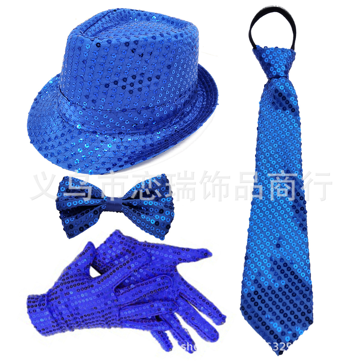 70s DISCO espectáculo accesorios esquinilla sombrero corbata guantes cinturón hombre conjunto Xiaoyin TEMU en stock
