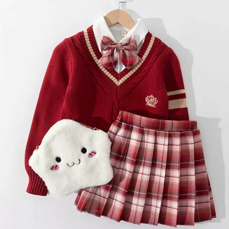 [Магазин продаж] оригинальная девушка свитер колледжа стиль японская юбка осень зимнее школьное платье для детей jk