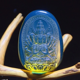 Thousands of hands Guanyin 10-20-30g Mexico Lamper handmade back carving senior master craft