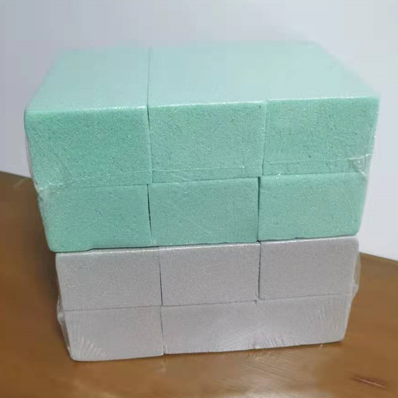 6 blister de carga rápida de alta calidad flor seca espuma verde ladrillo flor seca arreglo de flores de barro decoración de flores artificiales transfronteriza