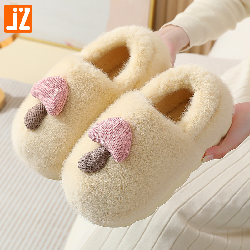 Pantuflas Peludas con Suela Gruesa de Felpa y EVA Térmico para Interior y Exterior image 6