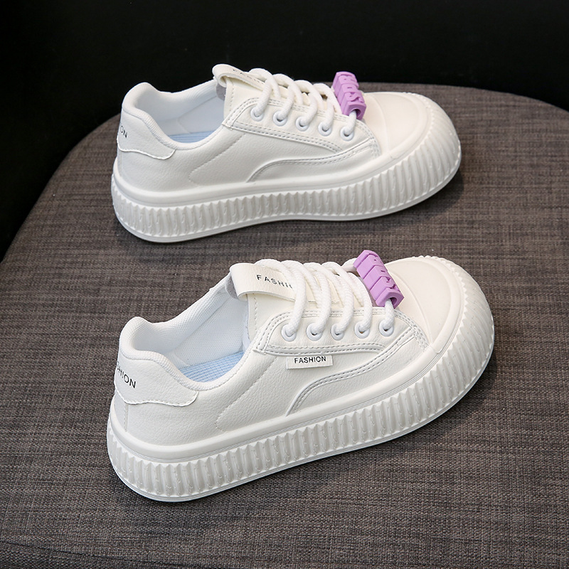 Big Ugly Cute Thick Sole Little White per le donne 2024 Primavera Nuovo Instagram Shell Head Sport e casual Tavola versatile_voghion.com
