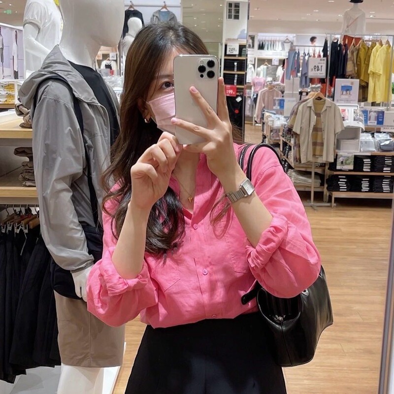 Actual Photos of the 2026 Summer New Casual Loose Long-Sleeve Cardigan Designer Shirt for Women Actual Photos of the 2026 Summer New Casual Loose Long-Sleeve Cardigan Designer Shirt for Women