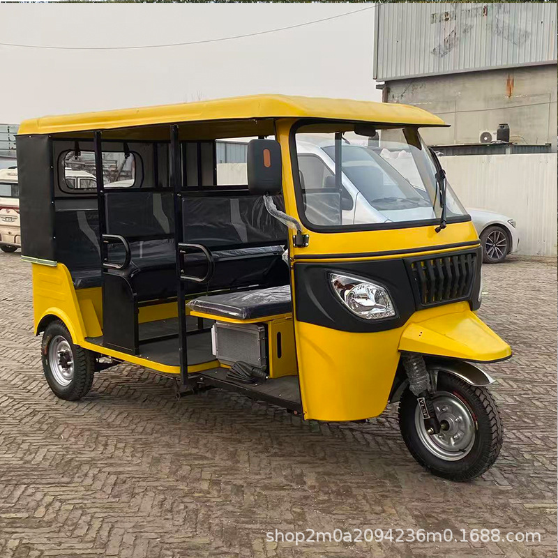 tuk-tuk África venta caliente BAJAJ equipado con 6 pasajeros motocicleta de gasolina 175CC triciclo de pasajeros refrigerado por agua