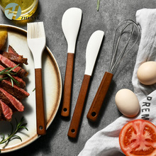 跨境厨房硅胶刮刀耐高温奶油蛋糕抹刀烘培铲刀烘培工具牛油刮刀
