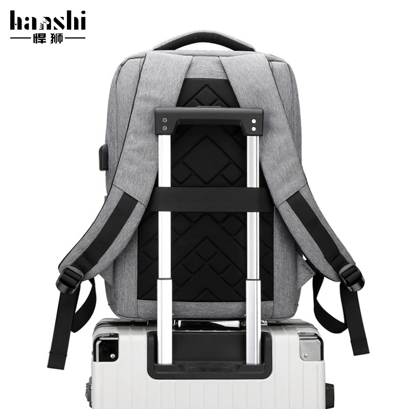 Backpack, fashionable waterproof bag for traveling, capacious laptop, business version, high-end, worn on the shoulder