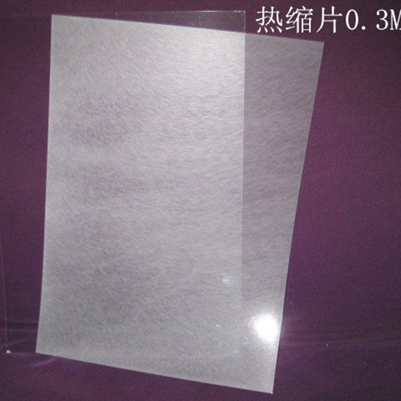 Hot shrinkage film color lead hand -painted DIY handmade material semi -transparent transparent hot shrinkage cross -border