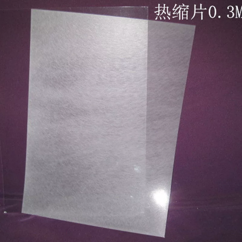 Hot shrinkage film color lead hand -painted DIY handmade material semi -transparent transparent hot shrinkage cross -border