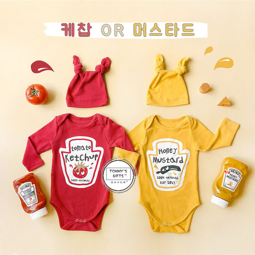 ins spring Korean version tomato print style hayi 2024 new baby jumpsuit baby centenarian suit