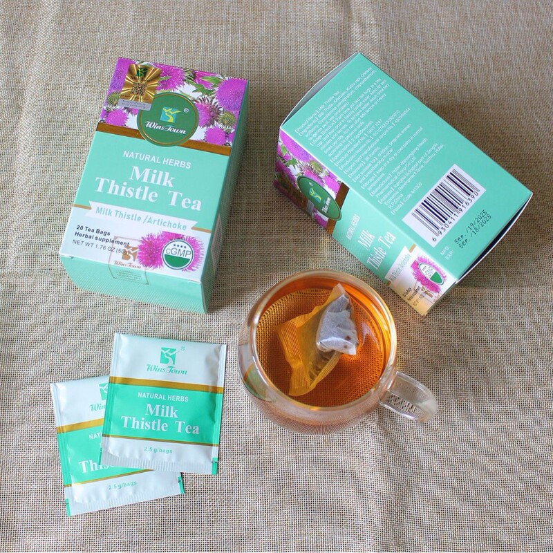 Cross-Border E-Commerce Winstown Tea Milk Thistle Tea 2.5g*20 Bags/Box Milk Thistle Tea