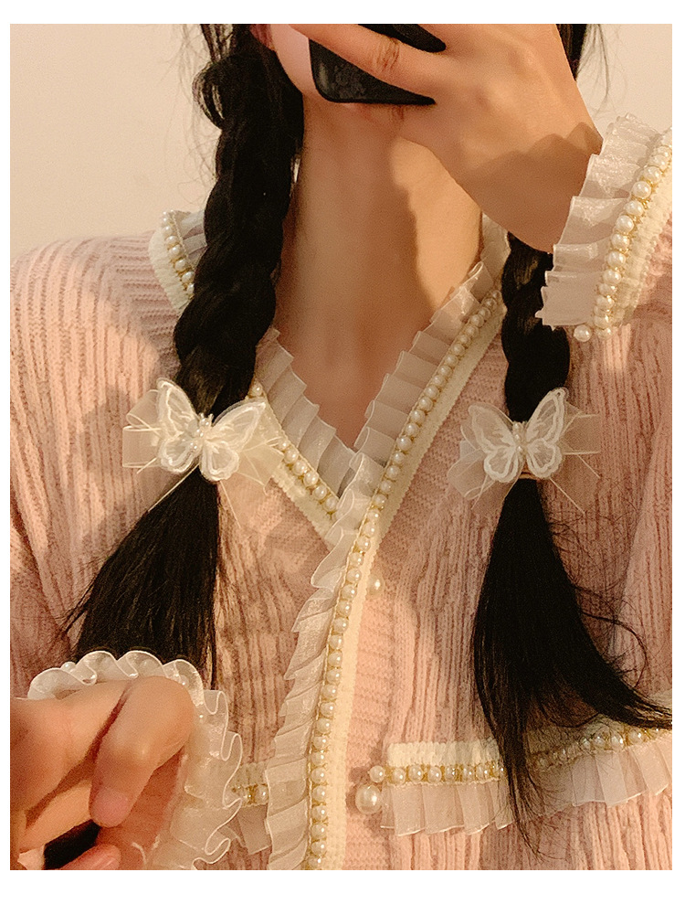 17g Weight Hair Clip Hair Accessories Type 1 Piece Quantity Casual Elegant Korean Style Bow Knot Gauze Hair Clip