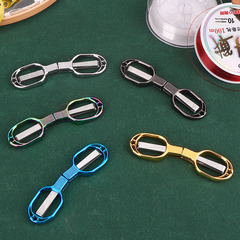 Folding fishing line scissors, retractable figure-eight pull scissors, outdoor convenient fishing travel fishing line scissors, eye glasses small scissors