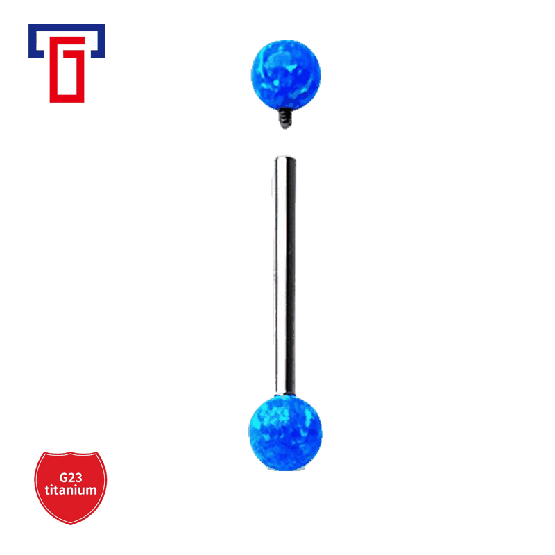 Pointed titanium steel lip stud product view