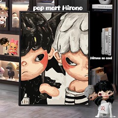 Ziga 小野バブルマート吊り絵画かわいい子供部屋油絵漫画絵画トレンディな吊り絵画芸術的な抽象絵画