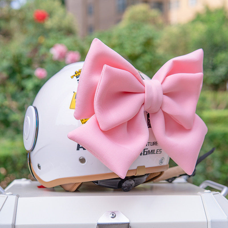 Helmet Decorations, Bows, Motorcycle, Electric Vehicle, Motorcycle Decorations, Riding Accessories, Women's Ski Helmets, Full-Face Helmet Modification