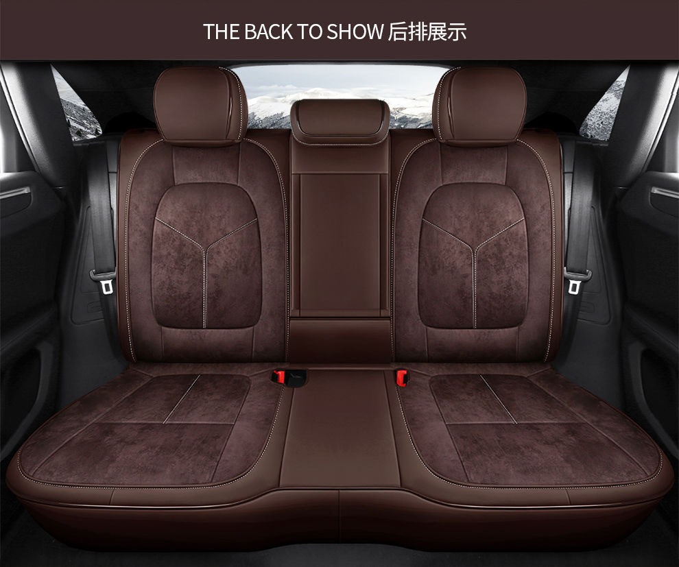 Volkswagen Special Car Seat Covers for Lavida, Tharu, Bora, Magotan, Id.3, Tiguan L, Genuine Leather Four-Season Suede Seat Covers