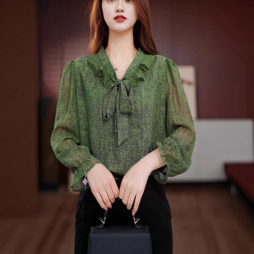 Spring fashionable shiffon elegant shirt