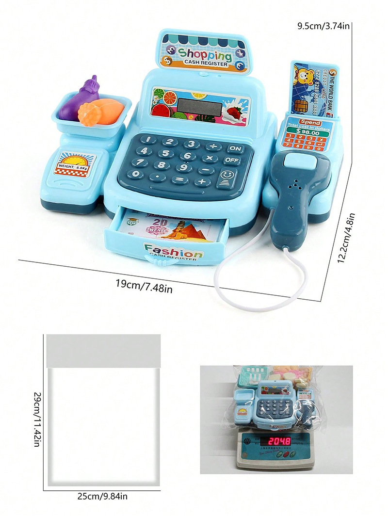 Simulation Shopping Cash House Toys Electronic Game Lighting And Sound Effects Supermarket Cashier Toys For Children Gifi O1Cn01Edxvll1Ke9Wa35Pz6 !!2206776261188 0 Cib
