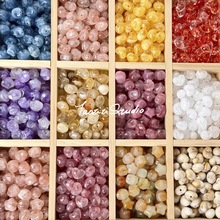 亚克力渐变五角星爱心通孔散珠diy手工串珠材料手链项链饰品配件