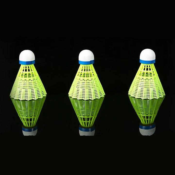 Factory direct sale Am Nylon badminton shuttlecocks, 6-pack, plastic durable king, training windproof 3-piece set