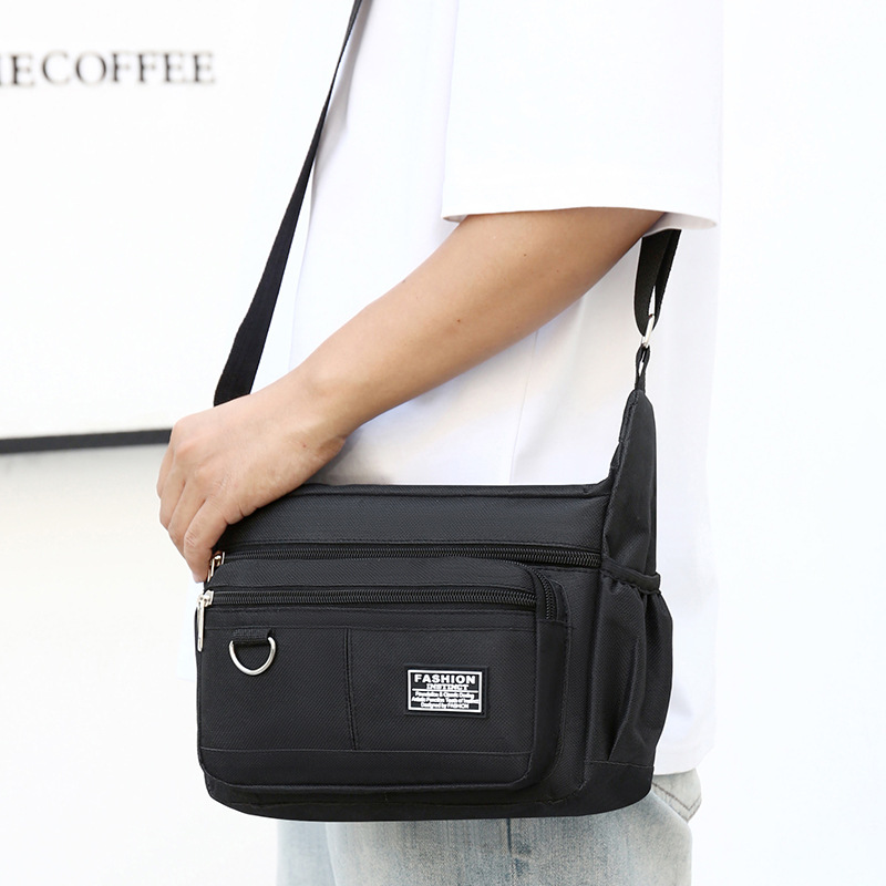 New Commuting Business Casual Mens Backpack, estilo coreano de moda multi-cremallera de gran capacidad, bolso de hombre