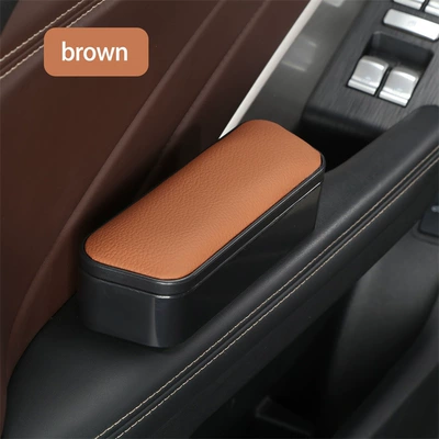 box elbow rest booster add – Armrest box - thickening-can-be-raised-brown-length-17cm-width-6cm
