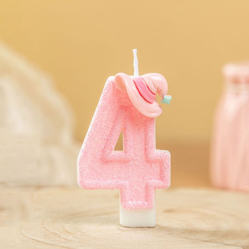 国境を越えた電子商取引デジタル誕生日ロマンチックなギフトキャンドルソイワックスピンク魔女帽子Amazon AliExpress限定|undefined
