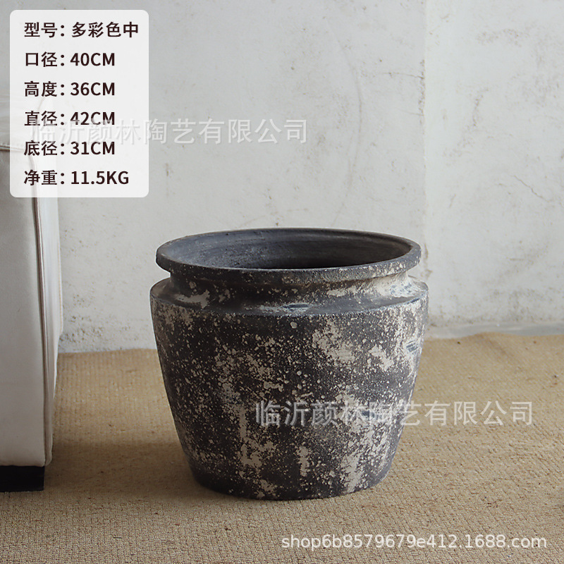 Hacer viejos árboles de gran calibre maceta de imitación de plantación verde de gran tamaño contenedor paisajístico decoración maceta paisajística sala de estar maceta de suelo