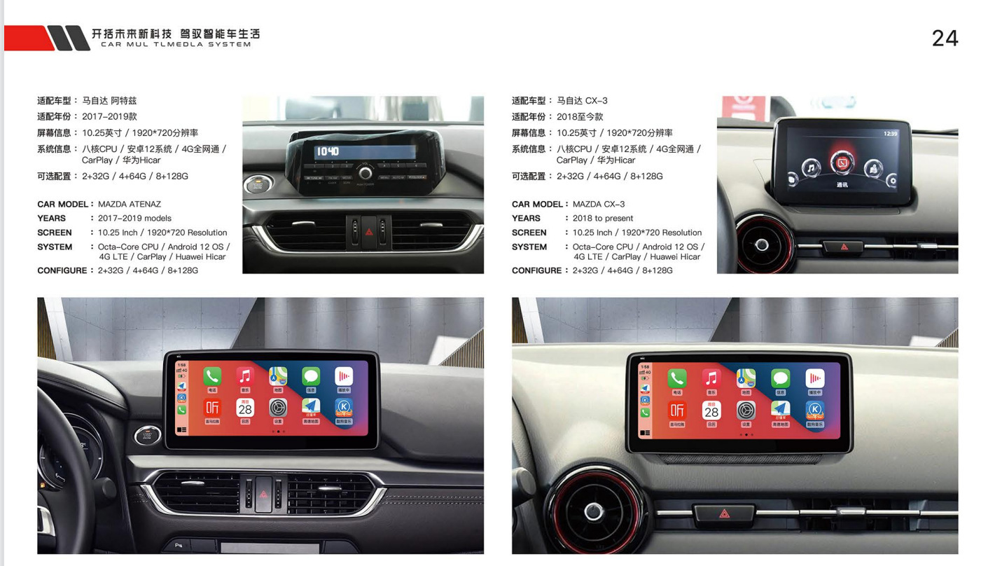 Suitable for Toyota Sienna Panoramic 360 Android 12 Modified Central Control Large-Screen Navigation All-In-One Display