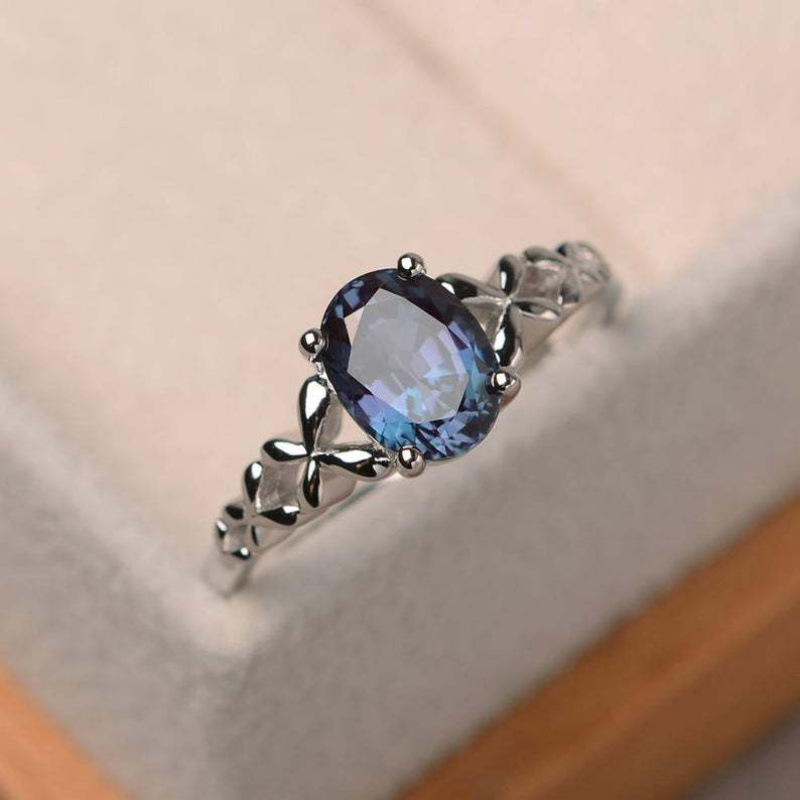 European and American Cross-Border Fashion Inlaid Zircon Women's Engagement Ring Valentine's Day Gift 925 Silver Ring Jewelry Wholesale