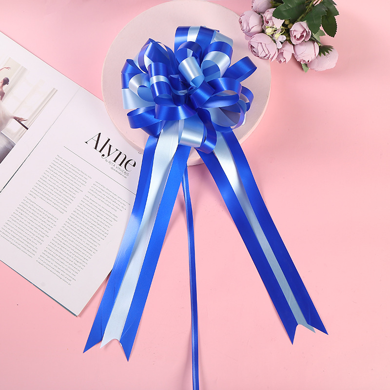 Flor tienda suministros gran perezoso tirar flor material de embalaje de dos colores arco flor bola boda coche mano tirar flor