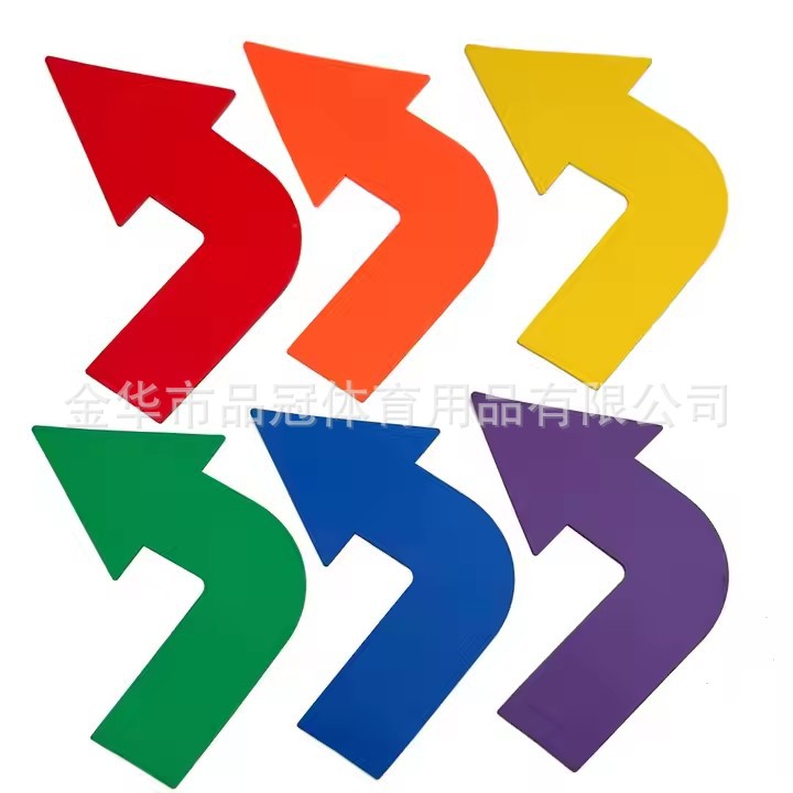 Plato de marca plana rectángulo redondo en ángulo recto goma marcador de almohadilla marcador voleibol tenis campo marcador