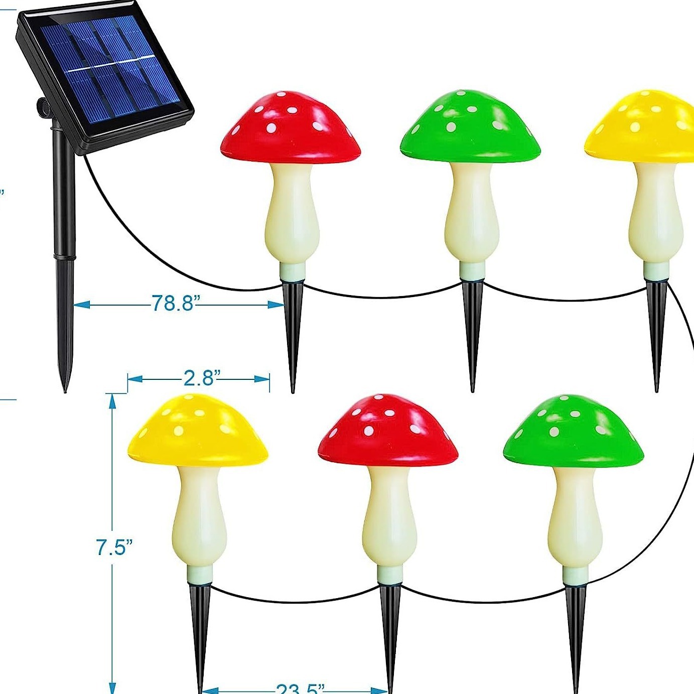 Nuevo popular seta lámpara impermeable al aire libre jardín lámpara Villa jardín pequeño patio decoración atmósfera pequeña lámpara de césped